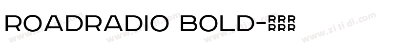 RoadRadio Bold字体转换